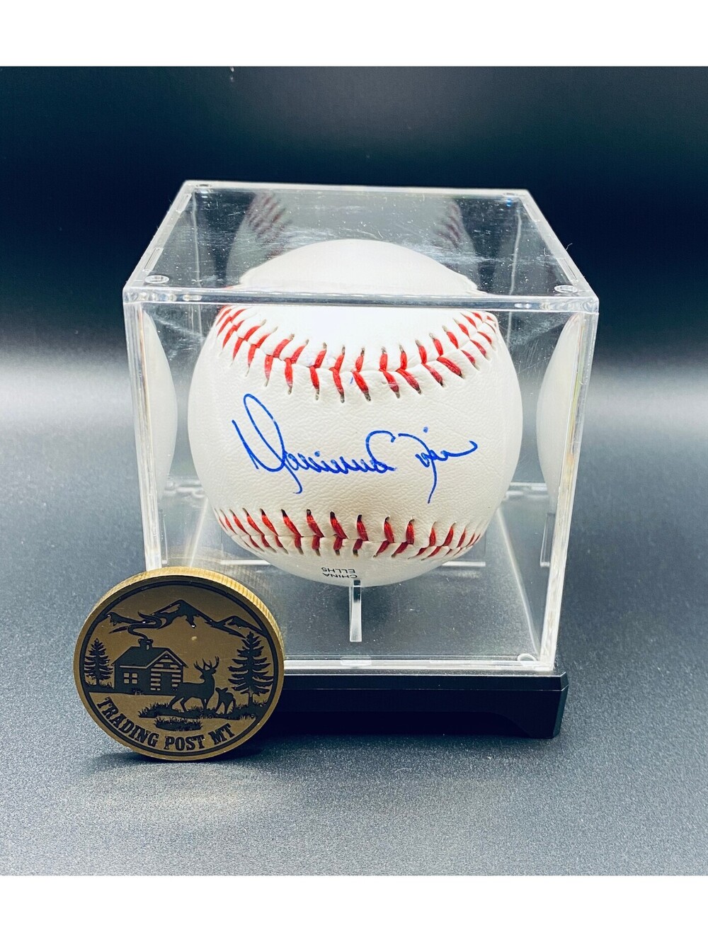 Mariano Rivera Signed Baseball In Case With COA (Yankees)